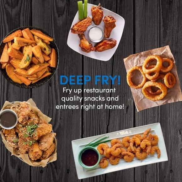 2QT. Stainless steel deep fryer with lid - Picture 7 of 16